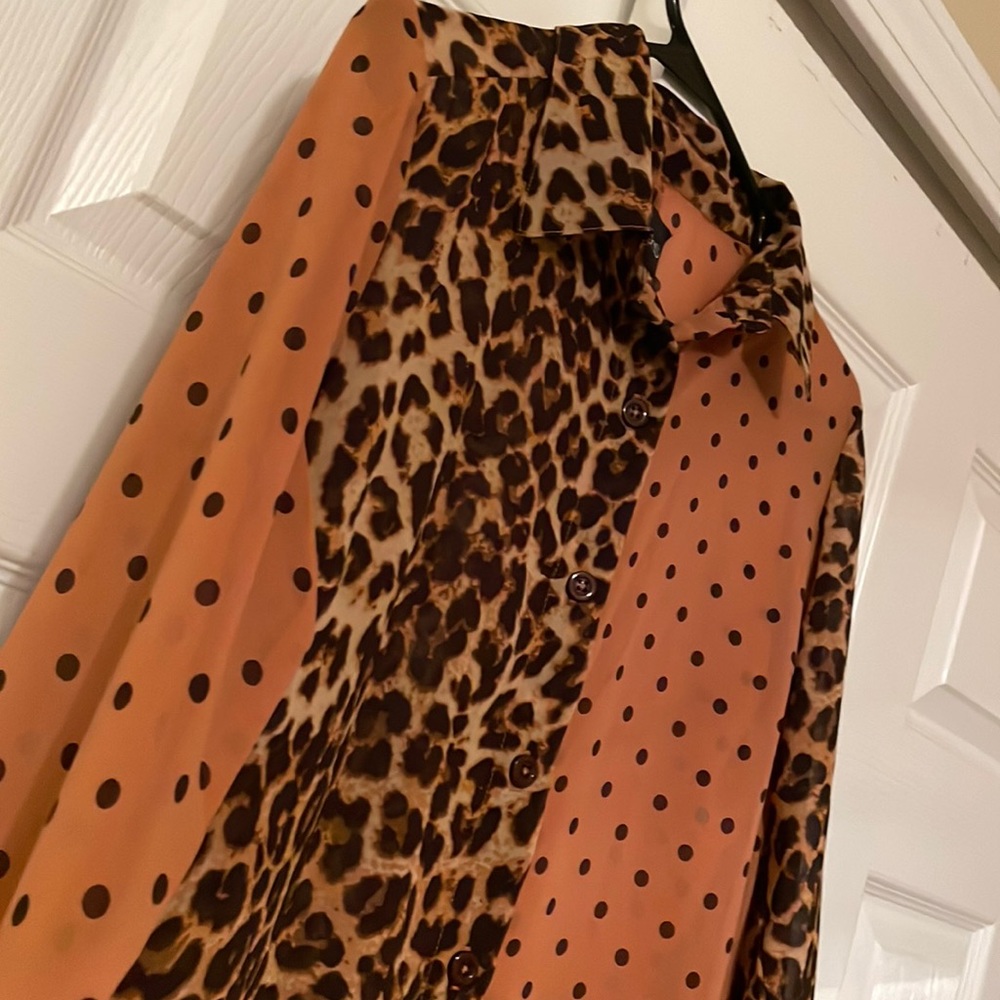 Color Block Button Up Duster